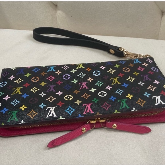 Authentic Louis Vuitton Murakami Multicolor Insolite Clutch Wallet - Picture 9 of 12